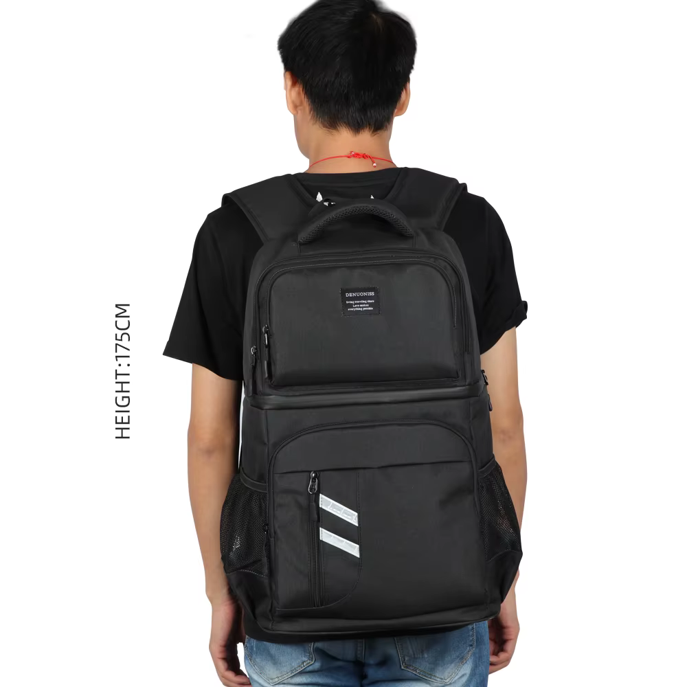 Grand sac à dos de pique-nique isolé 40L, sacs isothermes pour bière, réfrigérateur pour femmes et enfants, sac thermique à 2 compartiments pour randonnée en plein air