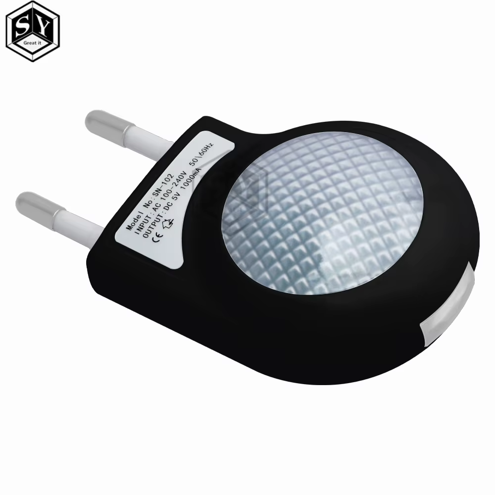 Mini Led escargot veilleuse automatique lampe de nuit intégré capteur de lumière contrôle lumière applique murale pour bébé enfants chambre prise ue