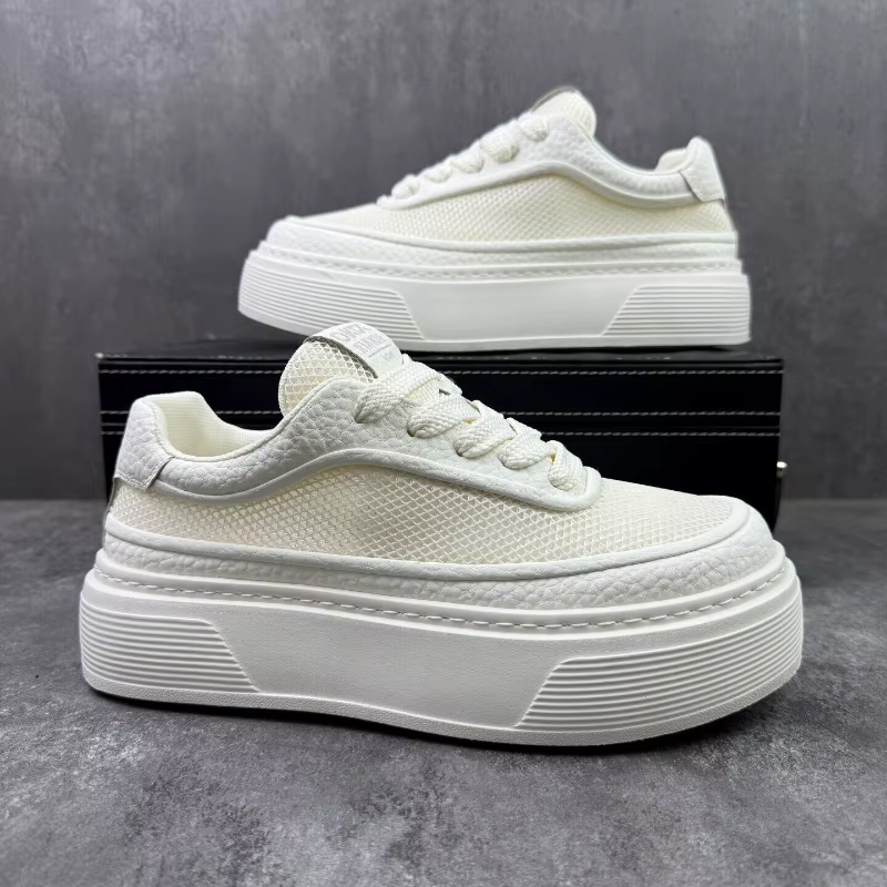 Chaussures de sport décontractées pour hommes, confortables, antidérapantes, pour la course en plein air, à la mode, à lacets, plateforme, chaussures vulcanisées rétro, printemps-automne