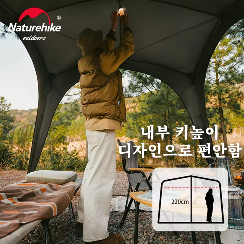 Tente de camping Naturehike, tente extérieure à ouverture rapide, tente familiale pour voyage, abri de voiture DIY, tente de pêche pour 4 personnes à ouverture automatique rapide