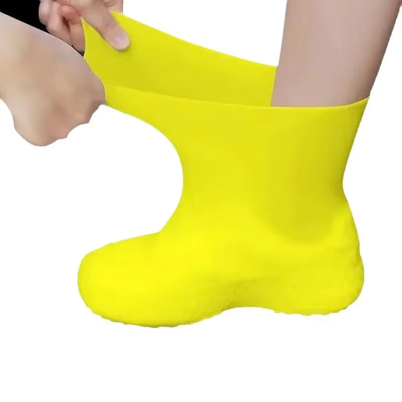 1 paire de couvre-chaussures imperméables en Silicone