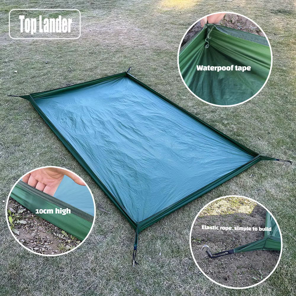 Tente de camping multifonctionnelle avec empreinte