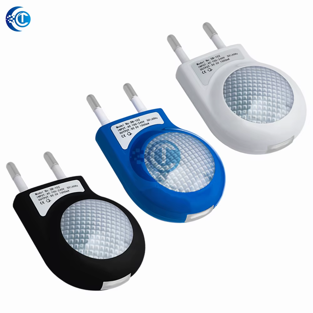 Mini Led escargot veilleuse automatique lampe de nuit intégré capteur de lumière contrôle lumière applique murale pour bébé enfants chambre prise ue