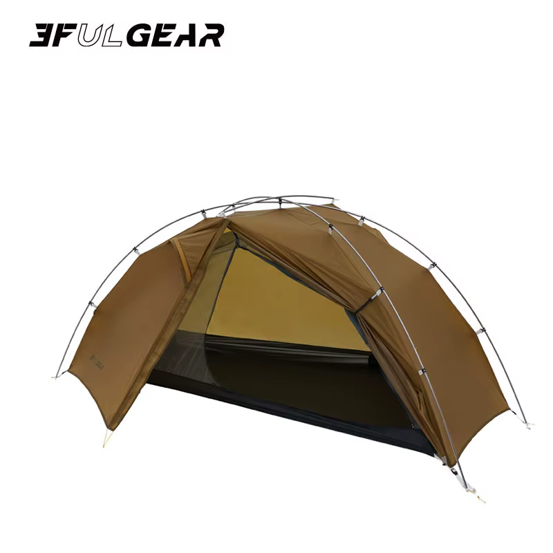 3F UL TAICHI Tente de camping 15D avec revêtement en silicone pour 1 personne No-See-Um 3 saisons/4 saisons