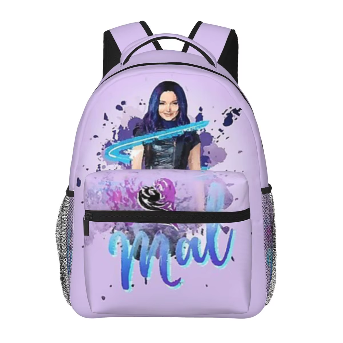 Sac à dos Mal Descendants 3 pour hommes et femmes, sac à dos tendance pour étudiants, sac à bandoulière pour le collège, 17 pouces