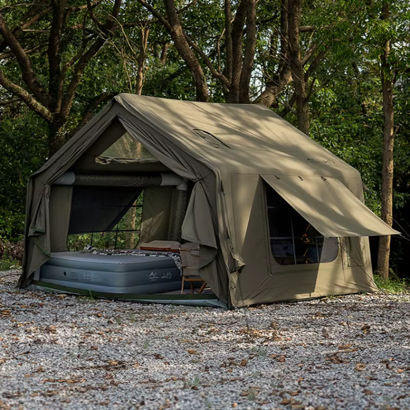 Tente gonflable entièrement automatique Camping en plein air équipement de nuit imperméable à la pluie étanche