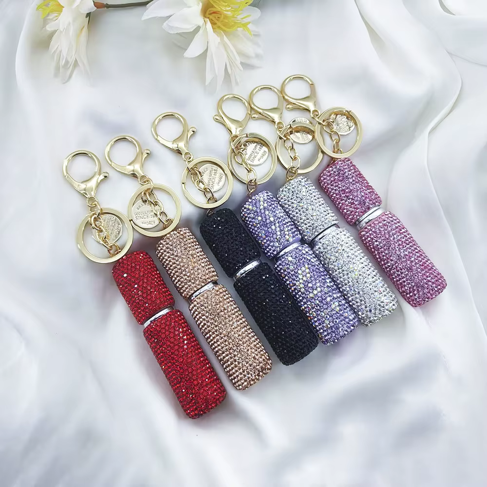 Porte-clés accessoire bouteille de pulvérisation de parfum Portable flacons en verre rechargeables atomiseur