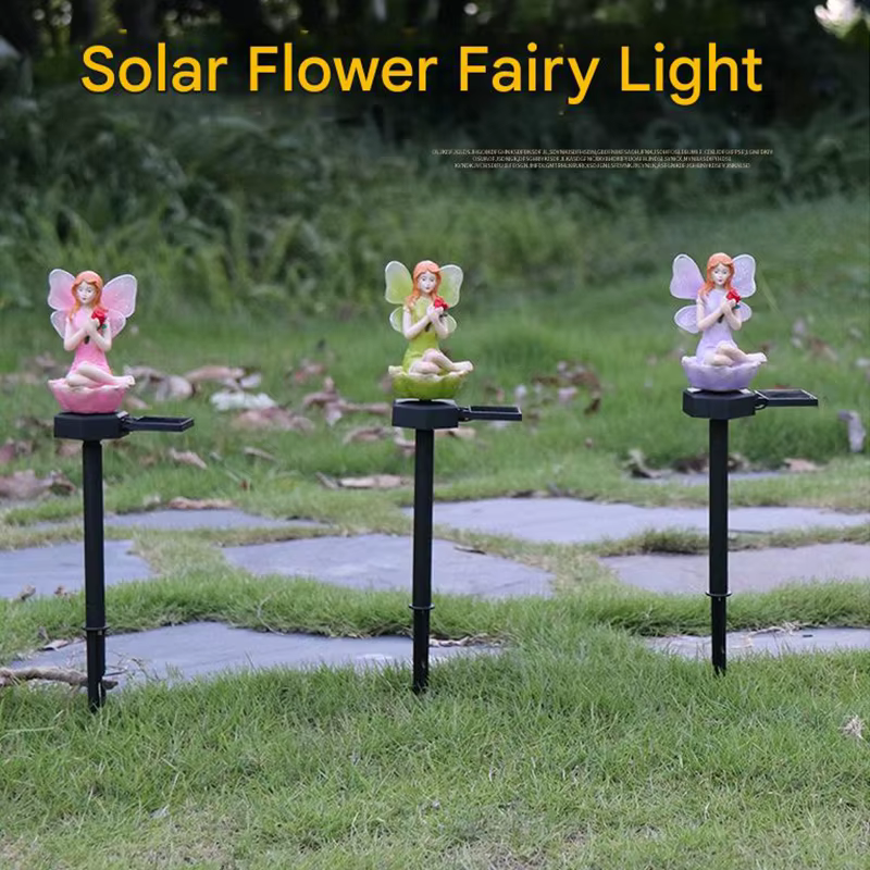 LED solaire fleur fée lumière extérieure étanche piquet lampe pour maison jardin pelouse cour pot de fleurs plantes en pot Festival décor