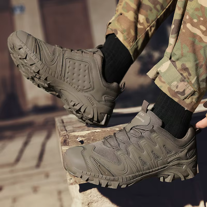 Hommes chaussures de randonnée anti-dérapant bas bottes tactiques