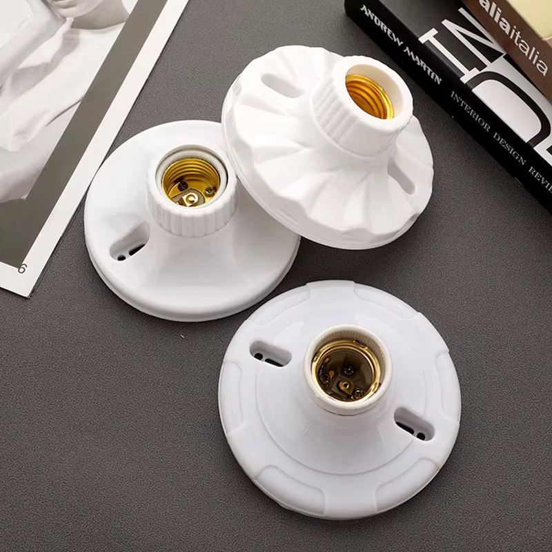 Base de lampe E27 résistante à la chaleur, douille d'ampoule en céramique innovante