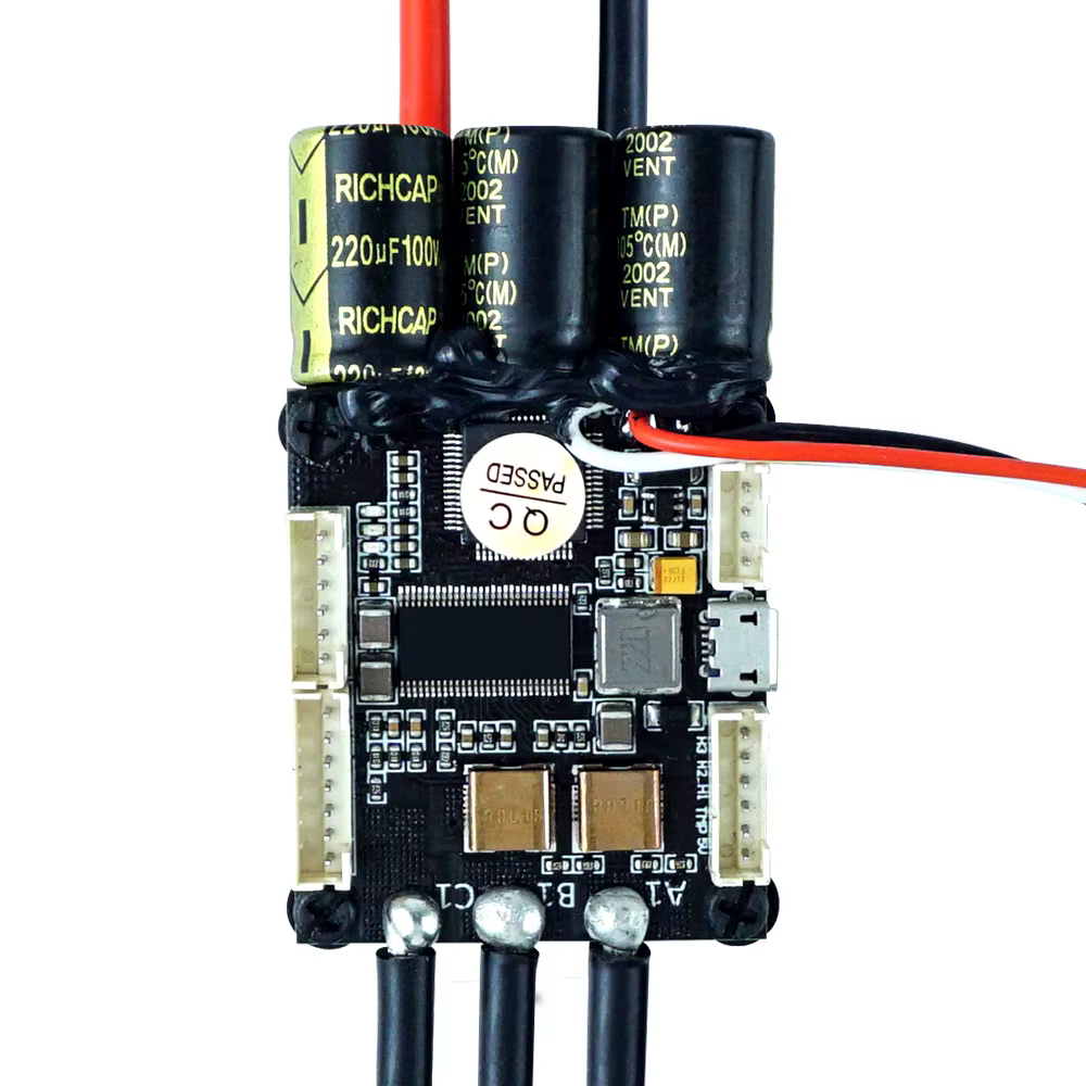 Contrôleur de vitesse électrique Flipsky ESC Mini FSESC4.20 50A pour skateboard basé sur VESC ®   4.12 Avec dissipateur thermique en aluminium anodisé