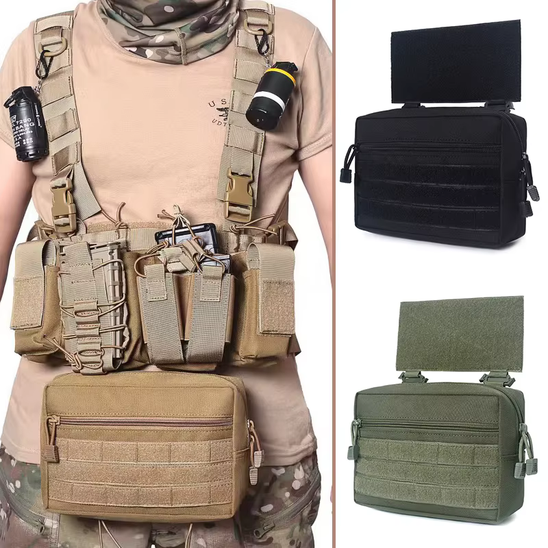 Pochette EDC Molle pour Sports de Plein Air, Organisateur de Poche D3, Accessoires pour Gilet MK3, Sac à Outils Multi-Usages, Sac EDC