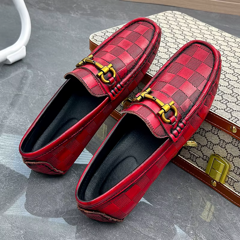 Homme chaussures en cuir chaussures décontractées pour homme de luxe cousu à la main mode appartements été respirant en plein air mâle sans lacet mocassins concepteur