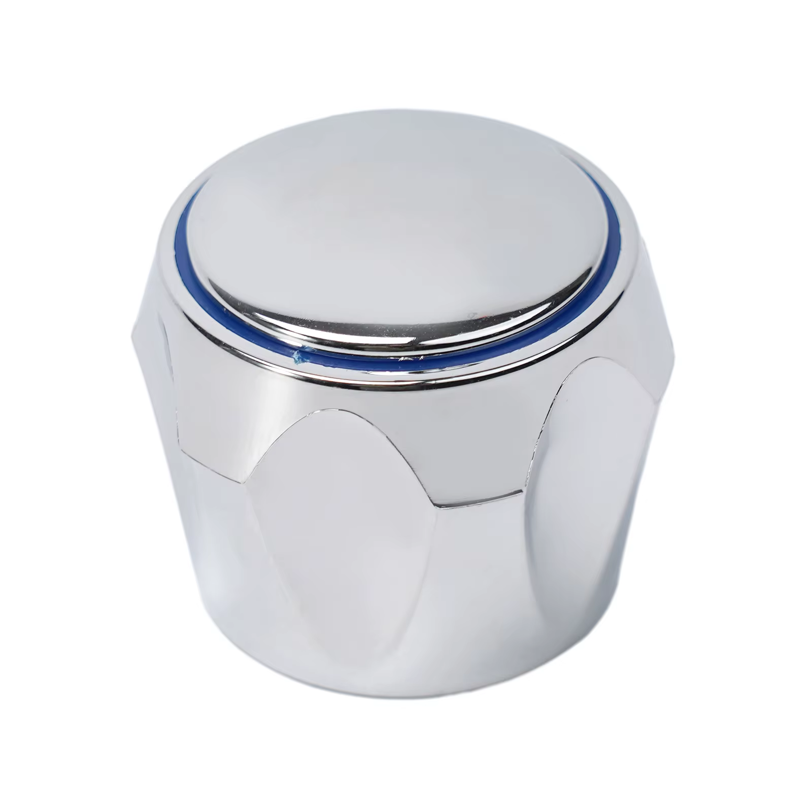 Kit de salle de bain poignée de robinet poignée de robinet dispositifs d'arrosage 2 volants + 2 vis ABS + poignée de robinet en fer volant argent