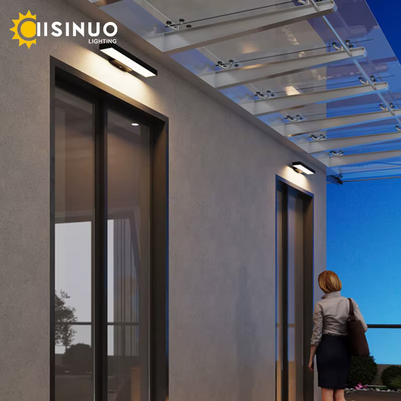 LED crépuscule à l'aube capteur de mouvement lumières extérieures appliques murales