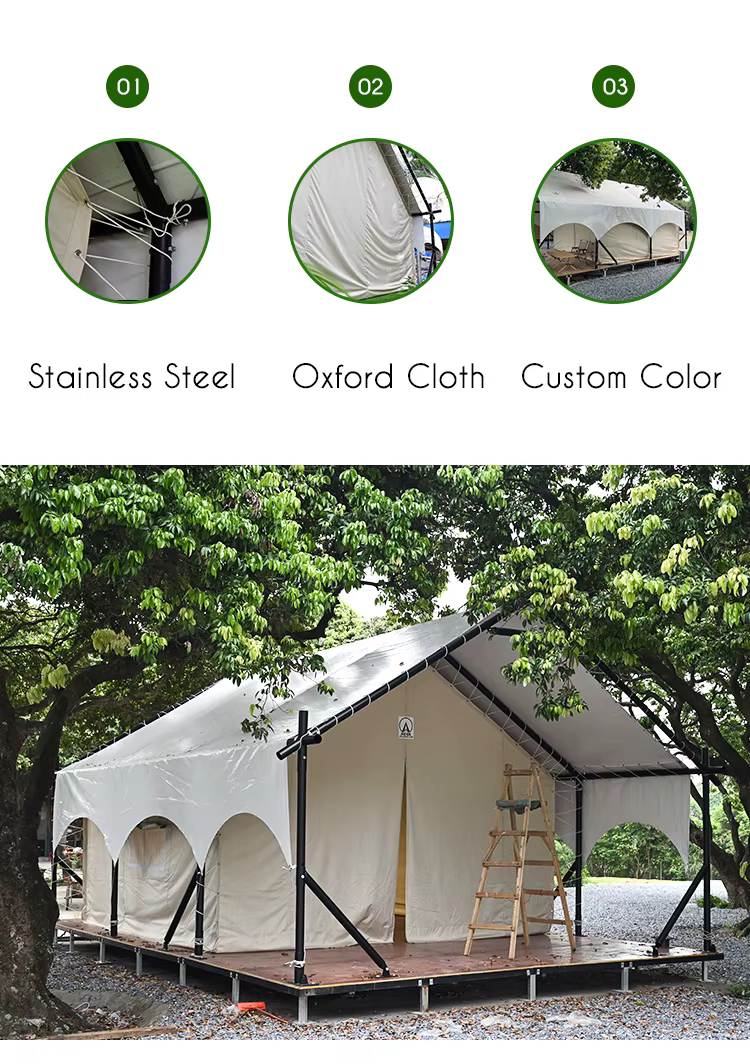 Tente dôme en tissu Oxford durable