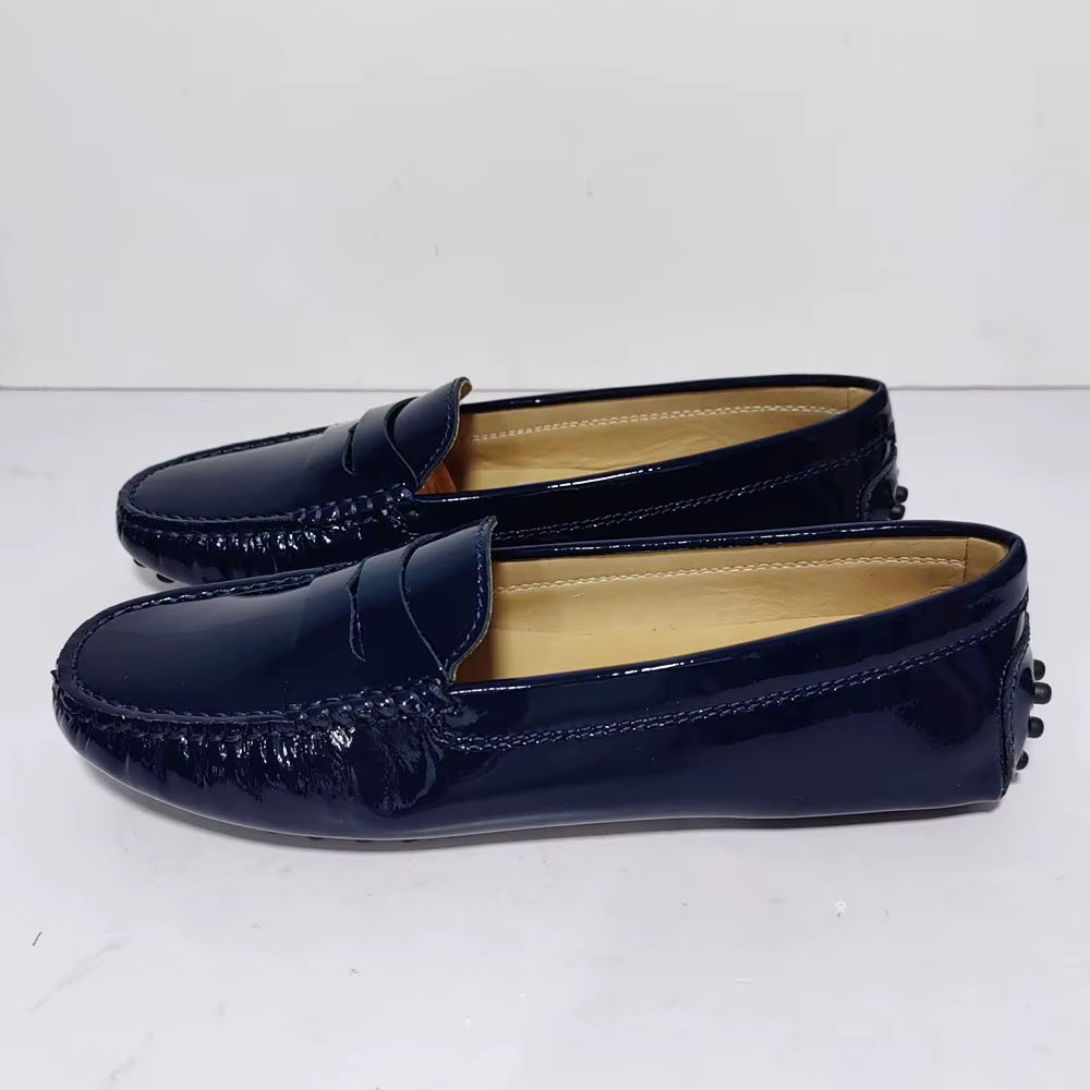 Chaussures Simples Doudou en Cuir Véritable