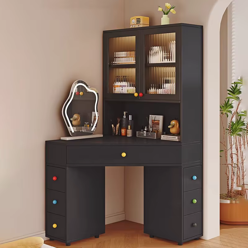 Haute Coiffeuse d'angle avec tiroir moderne français Unique Vanity Desk luxe esthétique Coiffeuse De Chambre meubles De Chambre