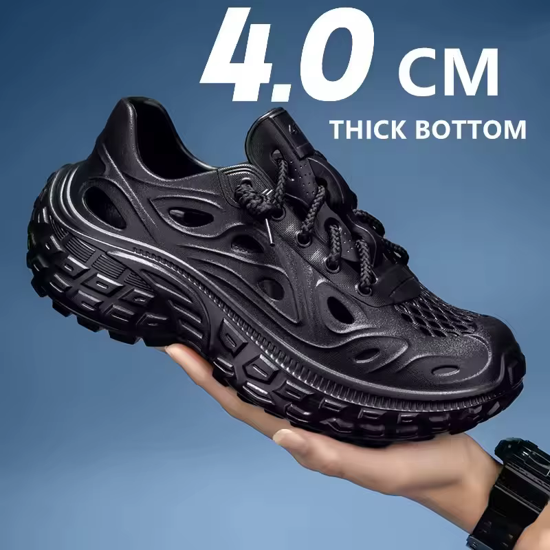 2025 nouveaux amoureux de la mode d'été sandales EVA Baotou sandales pour hommes en plein air fond épais trou chaussures de luxe plage hommes chaussures de jardin