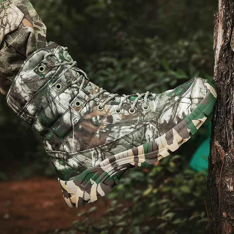 2024 hommes bottes chaussures tactiques haut randonnée Durable anti-dérapant en plein air escalade Trekking chaussure