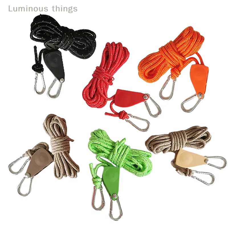 Corde de coulée de nuit coupe-vent pour tente de camping