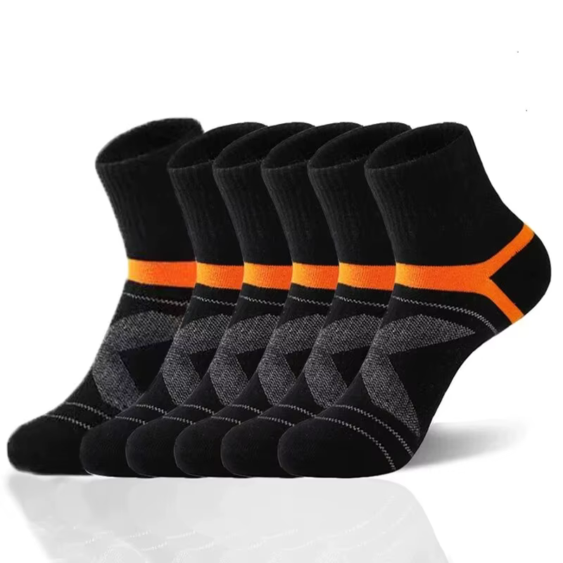 3 paires de chaussettes pour hommes randonnée noir sport basket-ball