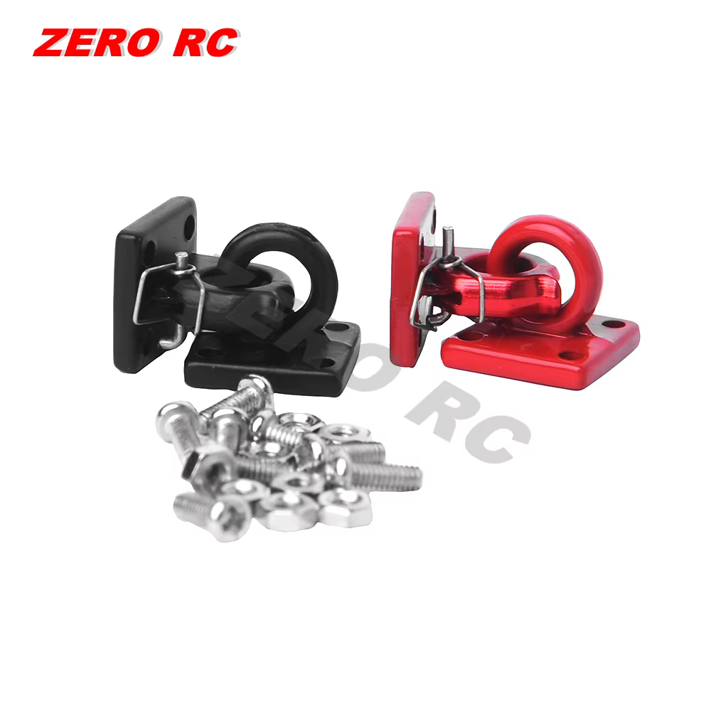 Accessoires pour camions RC à l'échelle 1/10 et 1/12 : Pièces décoratives ROCK CRAWLER, crochets de remorquage en alliage, extincteur, pelle, réservoir de carburant, chaîne