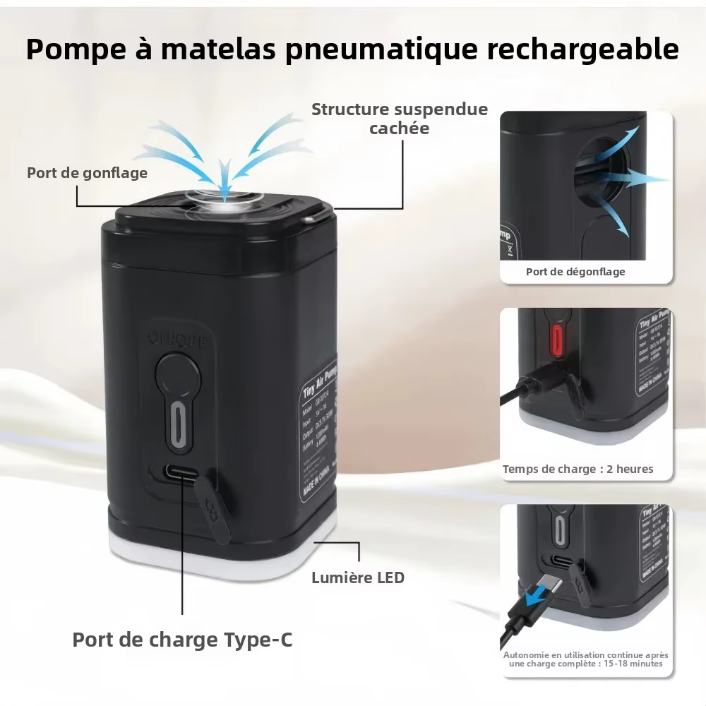 Sacs de compression sous vide portables pour le camping et les voyages