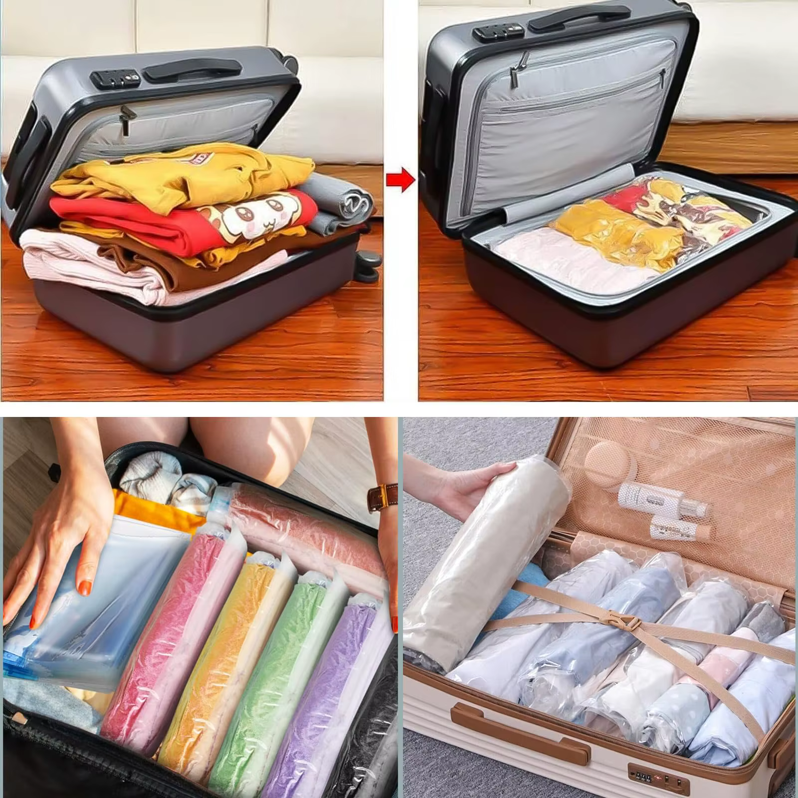 10 sacs de compression de voyage