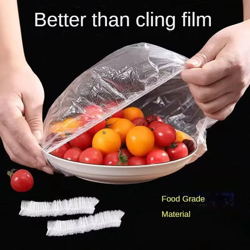 Couvercle alimentaire jetable réutilisable, enveloppe en plastique, couvercles alimentaires élastiques durables pour bols, couvercles d'assiettes élastiques pour sac d'économie de nourriture de cuisin