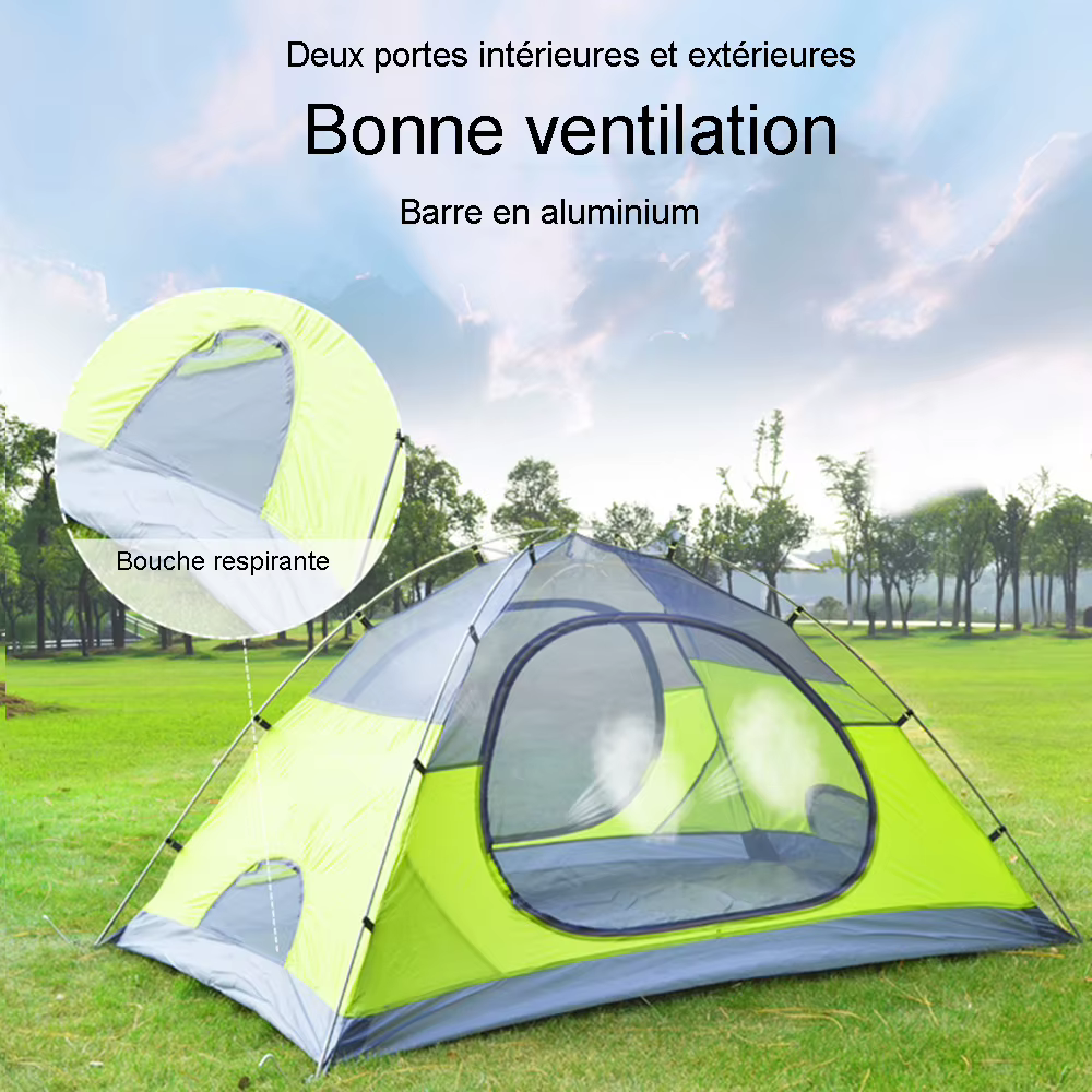Desert Fox Tente de camping avec jupe pare-neige pour 2 personnes