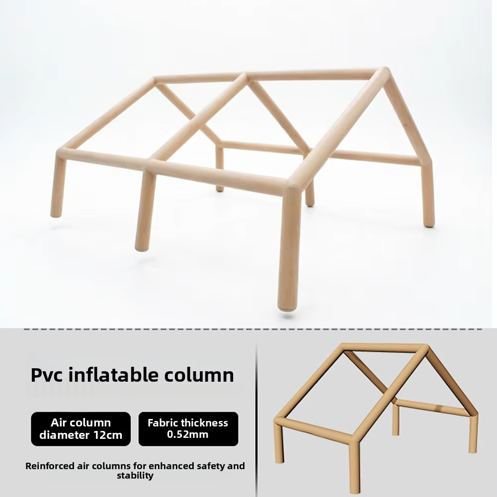 12 ㎡ Grande tente de camping gonflable pour 4 à 8 personnes avec fenêtres