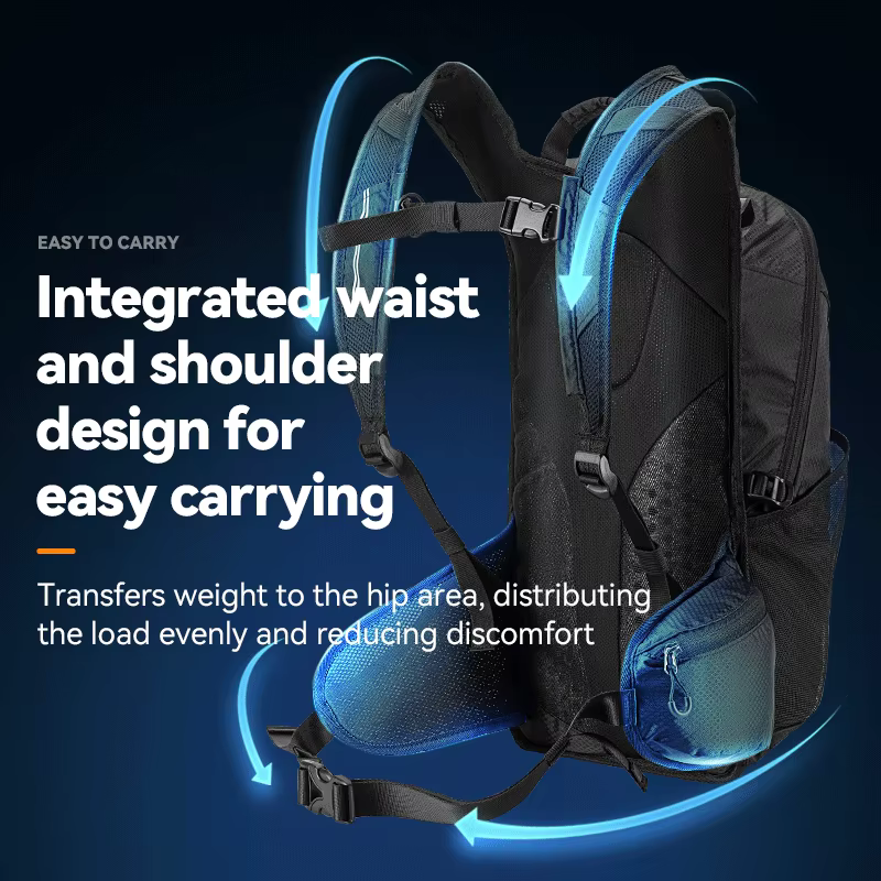 ROCKBROS Sac à dos de cyclisme léger portable grande capacité 20L sac de voyage imperméable sac à dos pour sports de plein air et trajets quotidiens