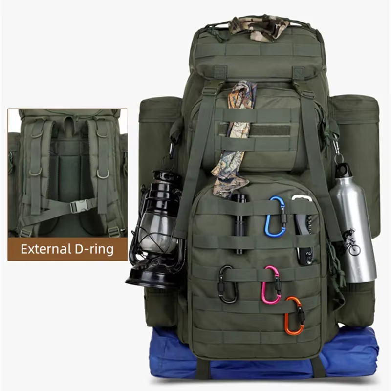 Grand sac à dos d'escalade Nouveau sac à dos tactique Molle pour l'épaule Sacs à dos Sac de camping Sac d'alpinisme Hommes Voyage Randonnée Multifonction