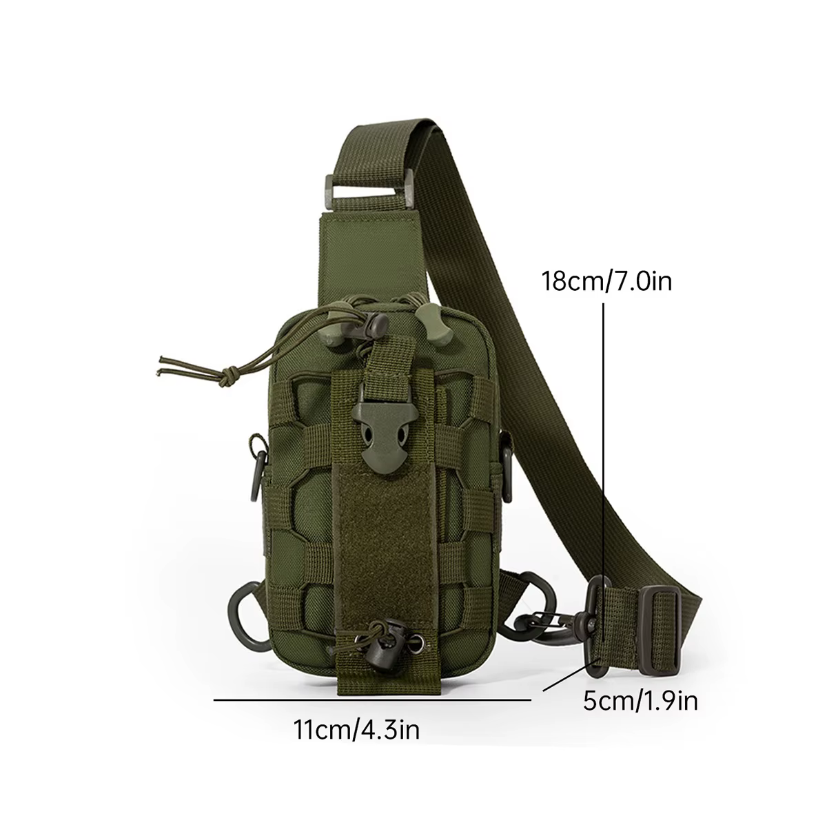 Sac de poitrine multifonctionnel, sac porte-bouteille, sac à eau à dos incliné, sac de cyclisme, sac de poitrine professionnel pour le camping et les activités de plein air