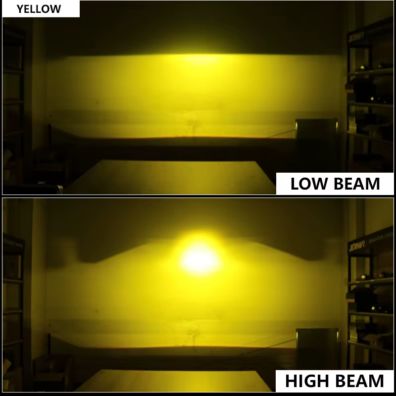 SANVI-Lentilles antibrouillard Bi LED pour voiture, budgétaire de feux de route et de illeur, lampe de conduite antibrouillard, 3 couleurs, 12V, Toyota Lexus 5500k 3000k 4300K