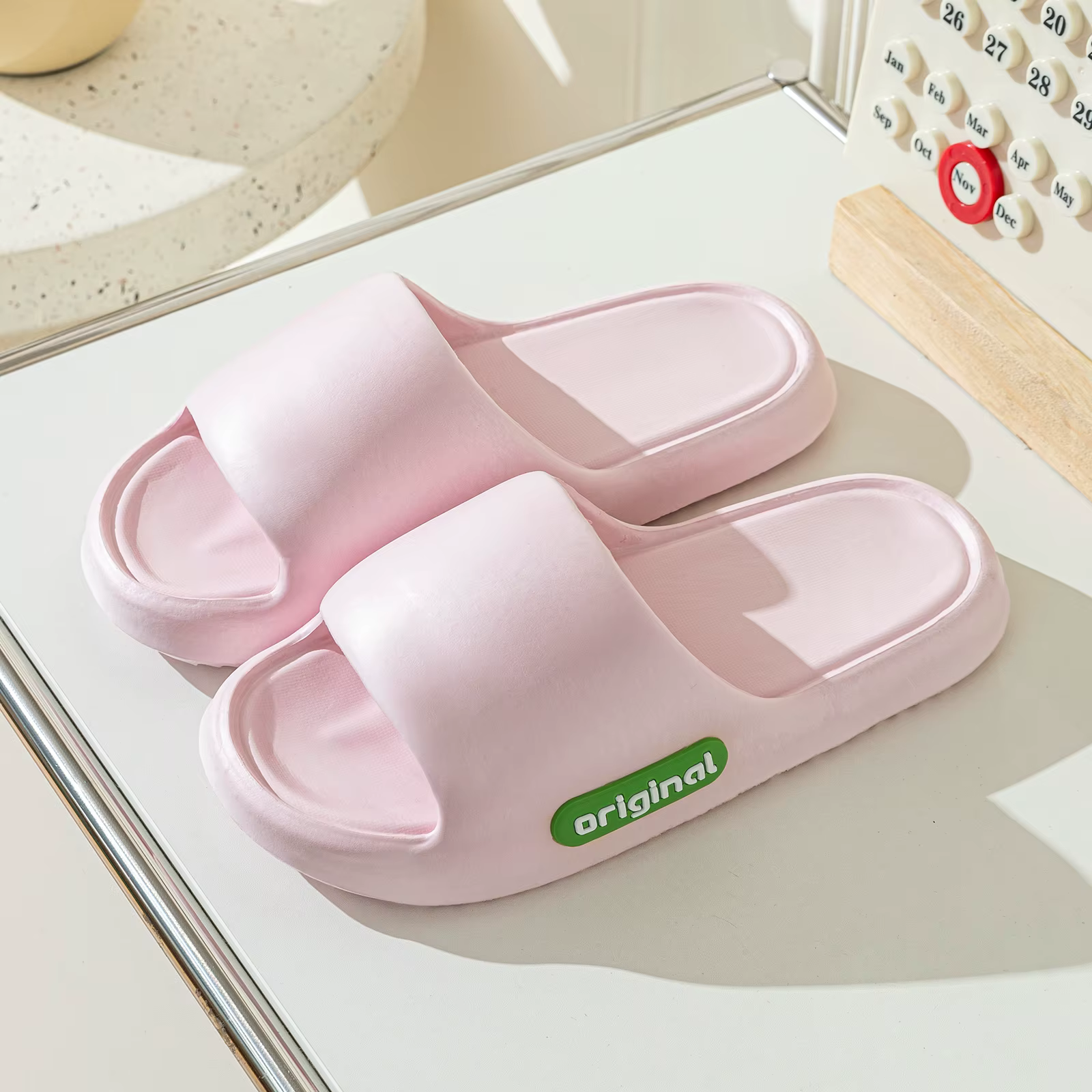 Chaussons pour femmes, confortables, légers, été, semelle souple, mode, intérieur, antidérapants, à bout ouvert, respirants, mignons, chaussures de plage