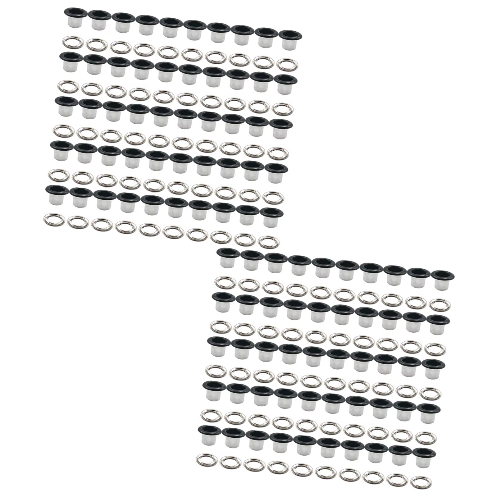 Lot de 100 œillets métalliques en forme de N, accessoires de couture minuscules pour l'artisanat du cuir