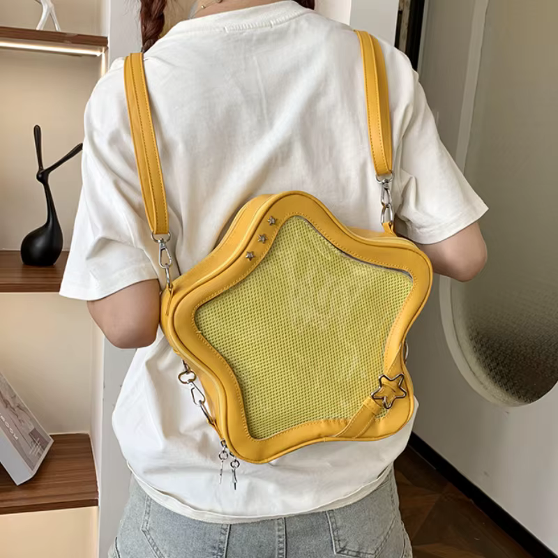Nouveau Ita sac à dos 2026 populaire sac d'école Transparent pour les femmes doux Chic étoile sac à bandoulière affichage automne Bolsa Сумка