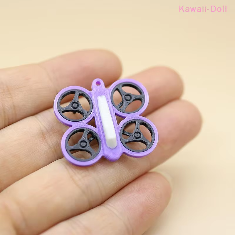 [DO] 1 ensemble de mini-drones UAV pour maison de poupée 1:12, accessoire de modèle factice avec télécommande, accessoire de scène, décoration miniature