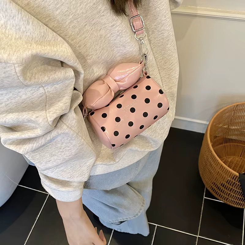 Sacs à bandoulière simples en PU avec nœud