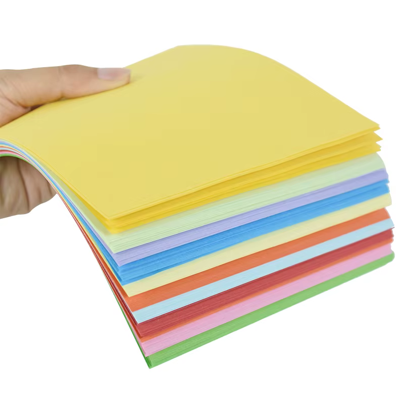 Papier Origami Double face couleur 8-15cm, 100 feuilles de papier pliable facile, papier pliant fait à la main pour enfants, artisanat d'art