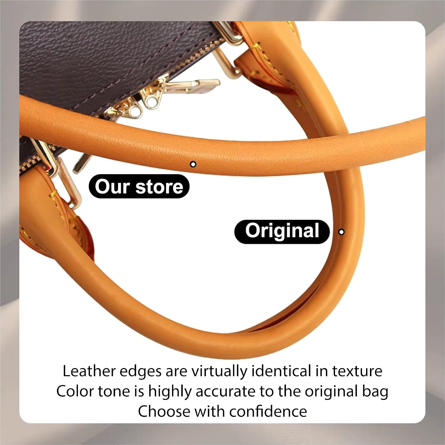 Sangle de sac en cuir Vachetta véritable pour Speedy 20 25 30, sangles d'épaule, ceintures longues, accessoires de remplacement pour sacs