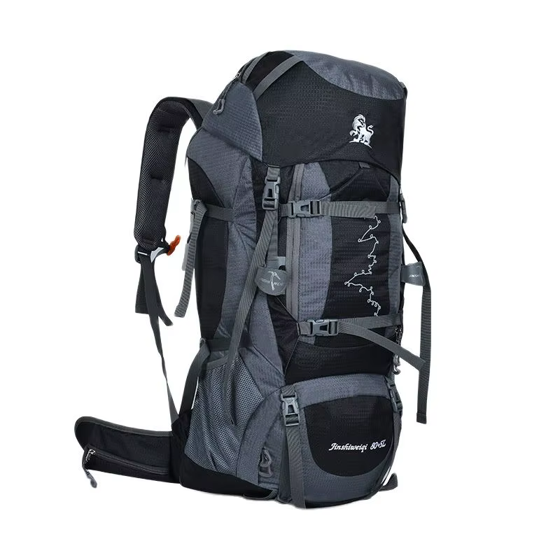Nouveau Grand sac à dos de tente pratique extérieure 80L avec cadre en métal sac à dos de Camping de sport de voyage