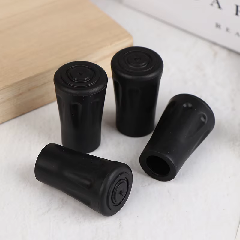 Six bâtons de randonnée antidérapants, capuchons de protection, coussinets en plastique pour couvre-pieds pour bas de bâtons d'escalade