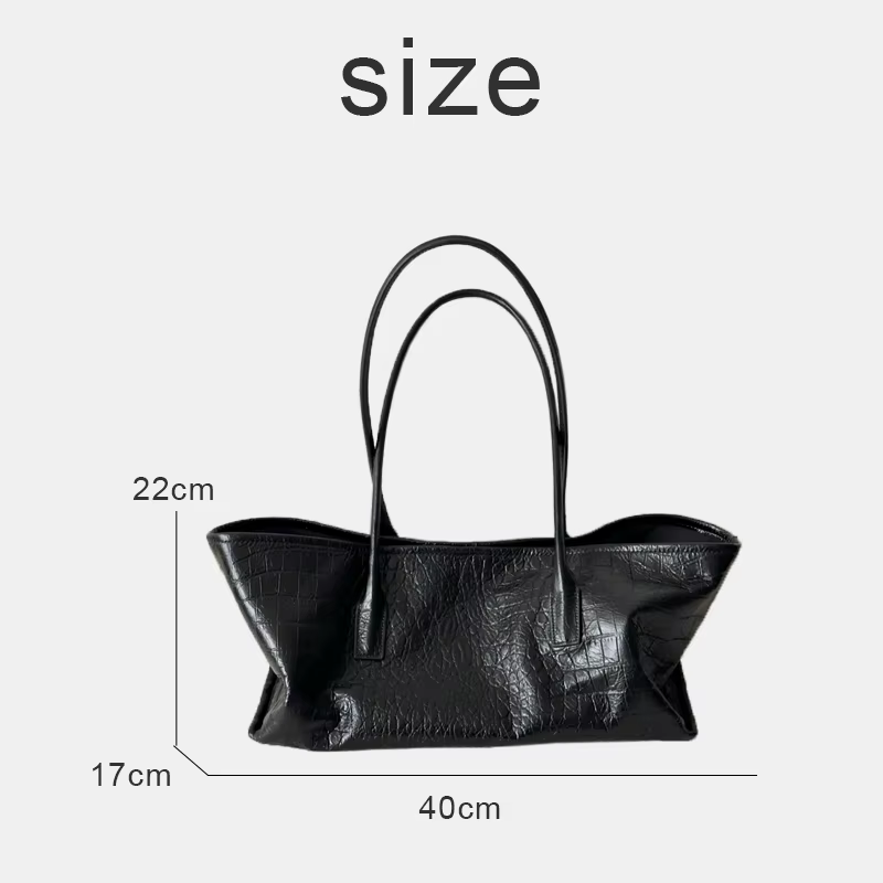 Sacs cabas vintage coréens pour femmes sacs à main et pochettes de luxe de créateurs nouveauté 2026 en PU motif crocodile avec poche intérieure grande capacité porté épaule ou bandoulière haute qualit