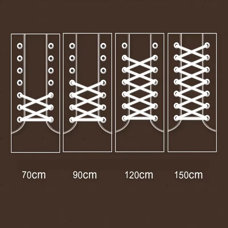 Lacets de chaussures ronds en cuir ciré pour adultes, bottes de loisirs en plein air, lacets lumineux unisexes, 60 cm, 90 cm, 120 cm, 150cm, 1 paire