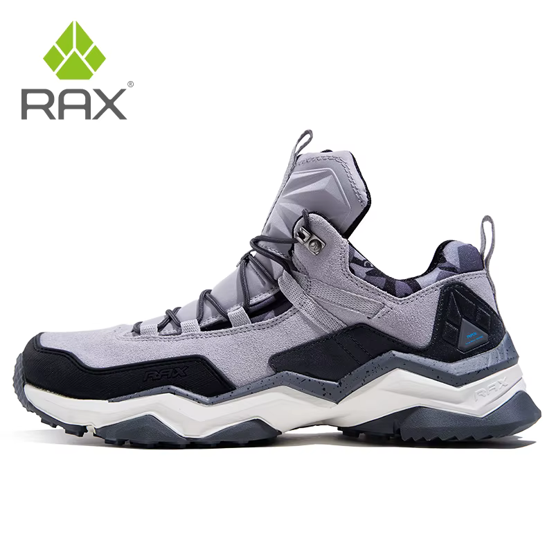 Rax-Chaussures de Randonnée en Cuir pour Homme