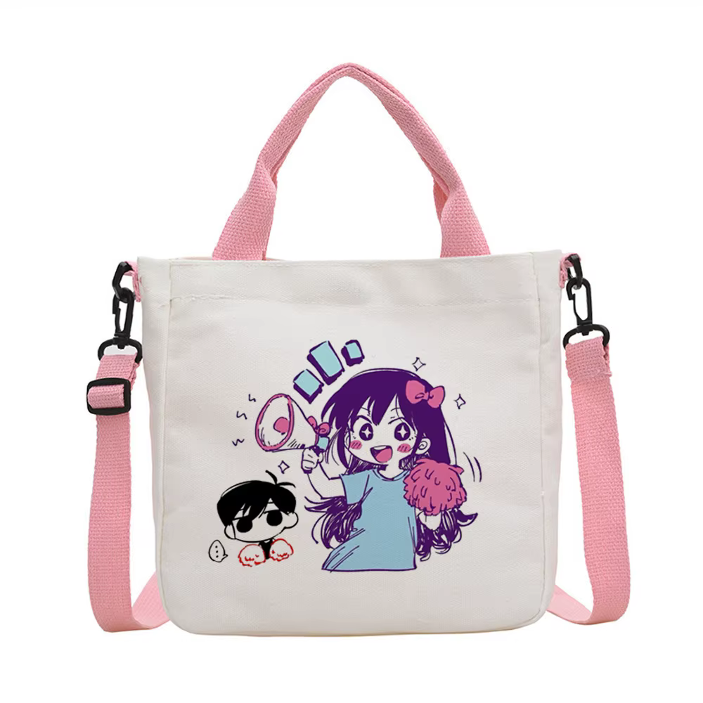Sac fourre-tout Omori, sac à provisions, sac à bandoulière, sac fourre-tout personnalisable, sac de courses femme
