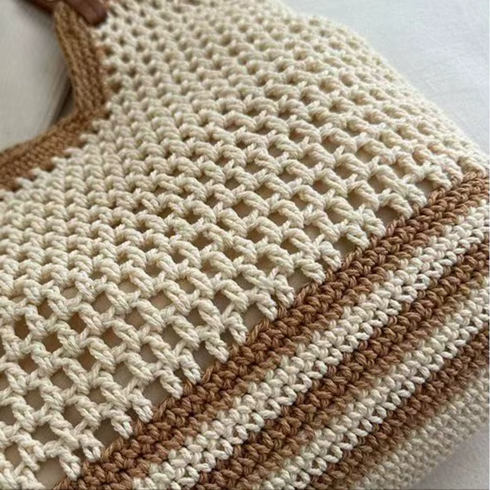 Sac de plage au crochet pour femme